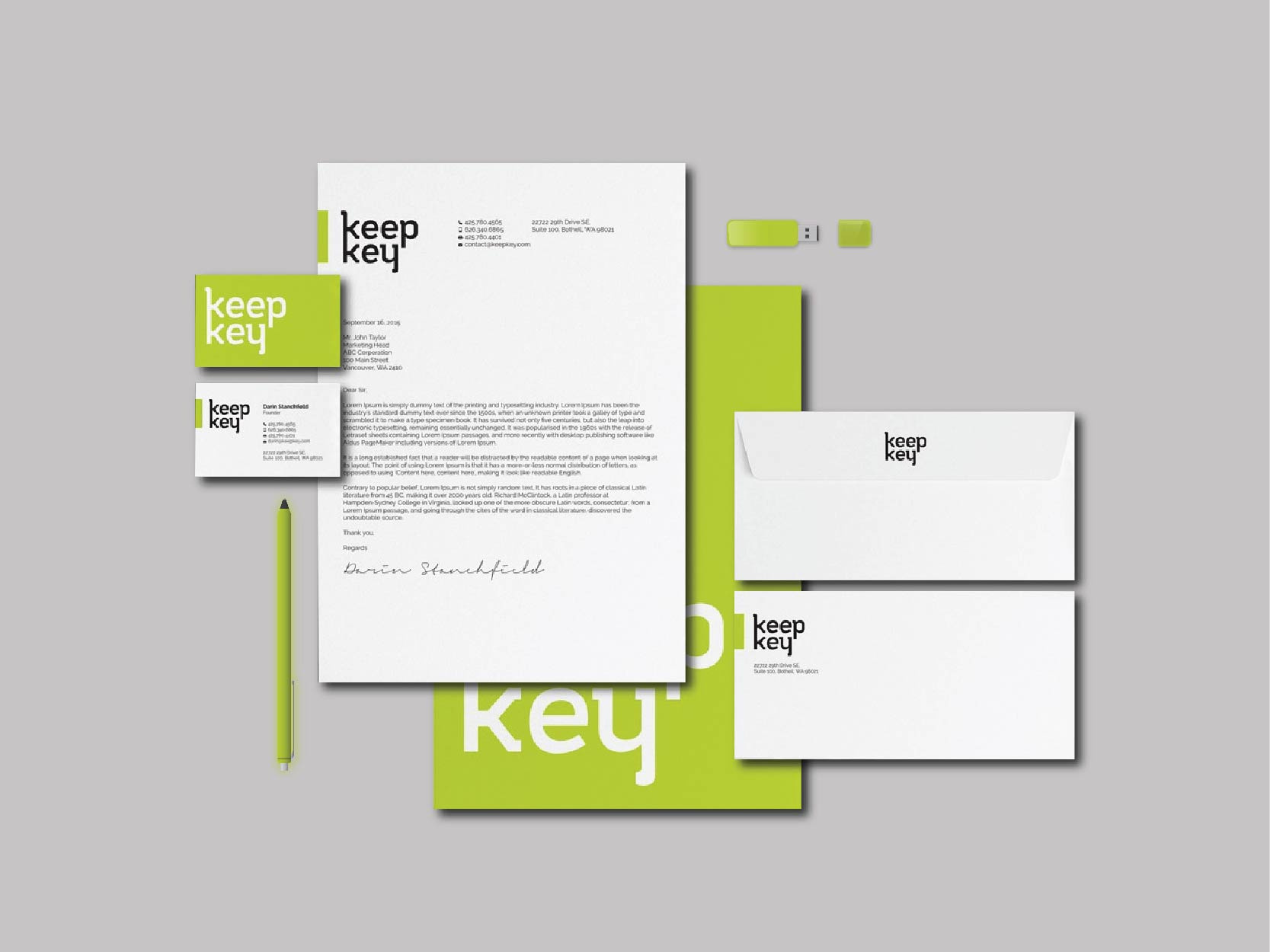 Keep Key Stationary Design branding business logo businesscard companyprofile corporateidentity design printdesign stationary