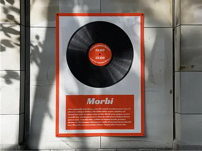 Vinyl Music Shop Poster app branding design graphic design illustration logo typography ui ux vector