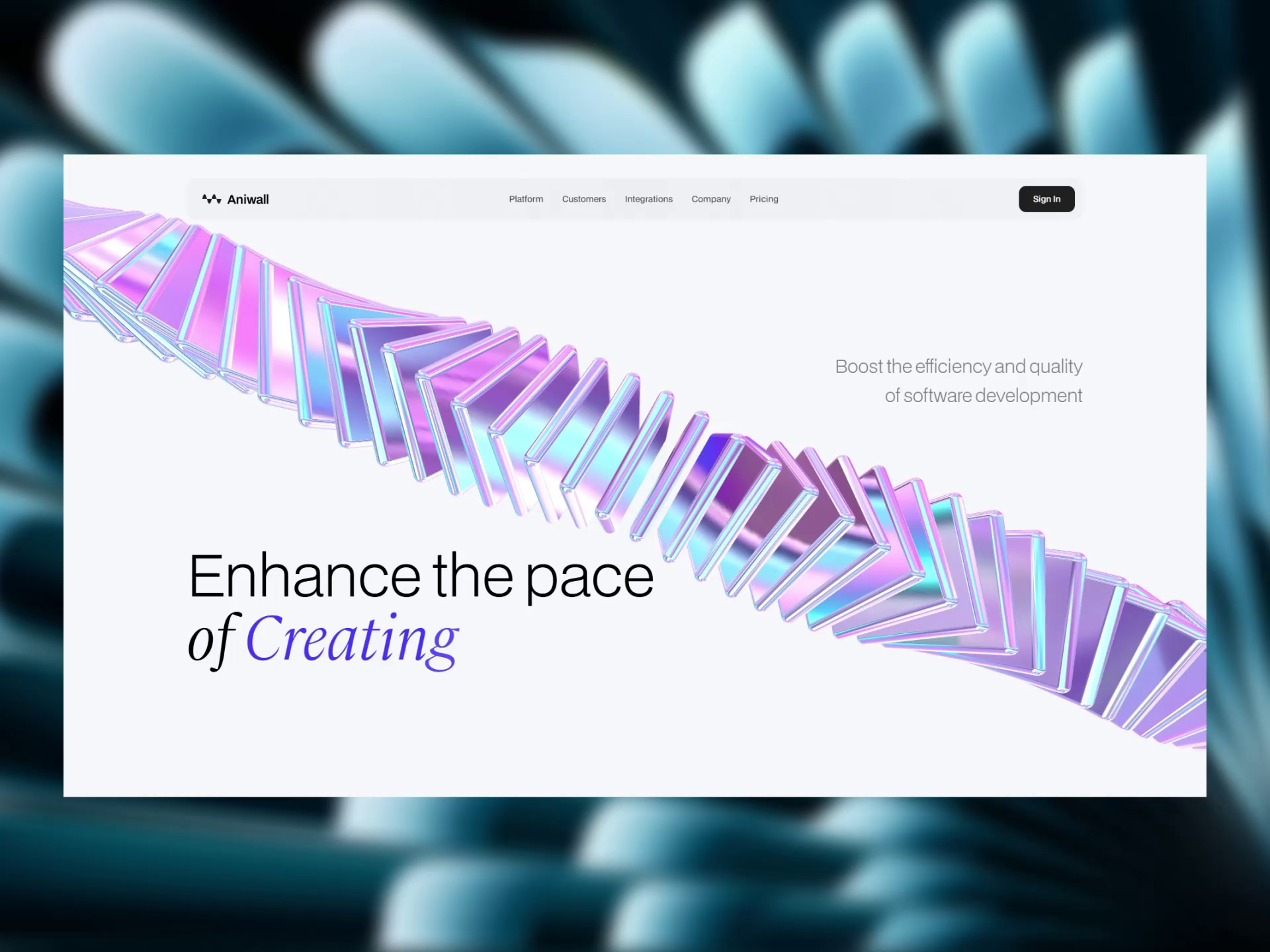 Example of Aniwall - Live Version