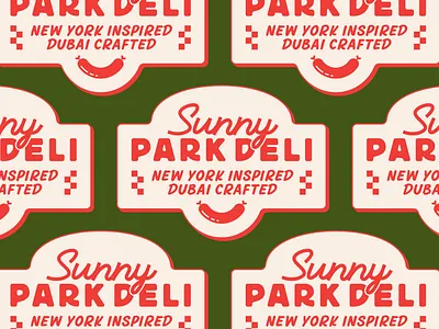 Sunny Park Brand Pattern brand designer brand identity brand pattern branded pattern branding classic classic logo deli deli brand deli branding deli logo logo logo design logo designer logo pattern logo variation pattern pattern design vintage vintage logo