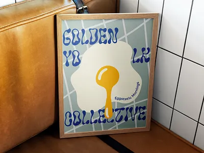 POSTERS FOR GOLDEN YOLK COLLECTIVE branding brunch coffee graphic design illustration poster poster design posters restaurant