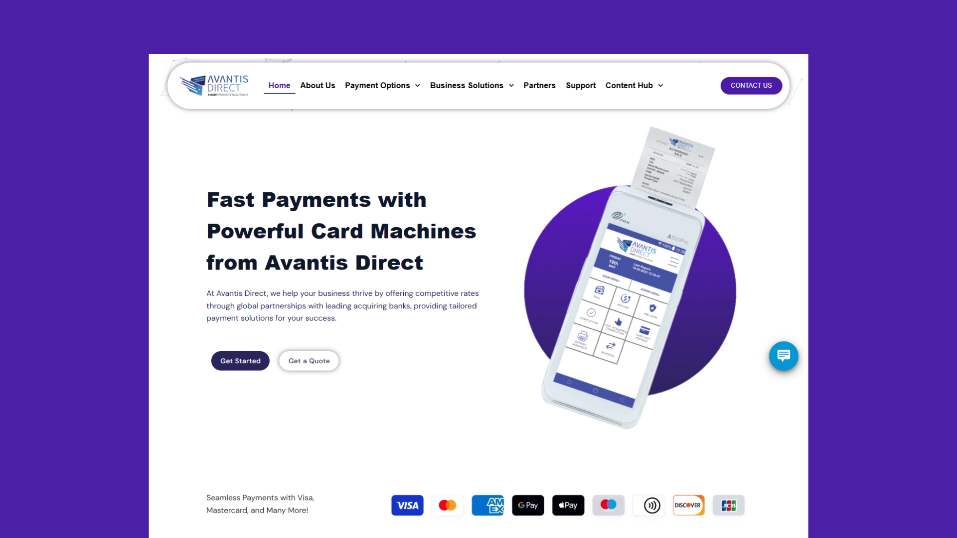 Avantis Direct Client Website 2025 branding designers desing developer dribblepro feature fuck fullwebsite host landing page logo machine modern motion graphics seo ui ux vector web