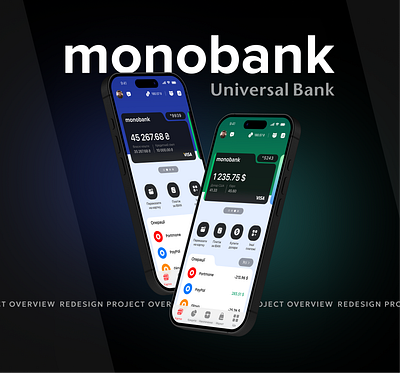 Monobank | Mobile App Redesign | Design Concept app bank banking design system finance fintech ios app mobile app money mono monobank ui ui design uiux user interface wallet