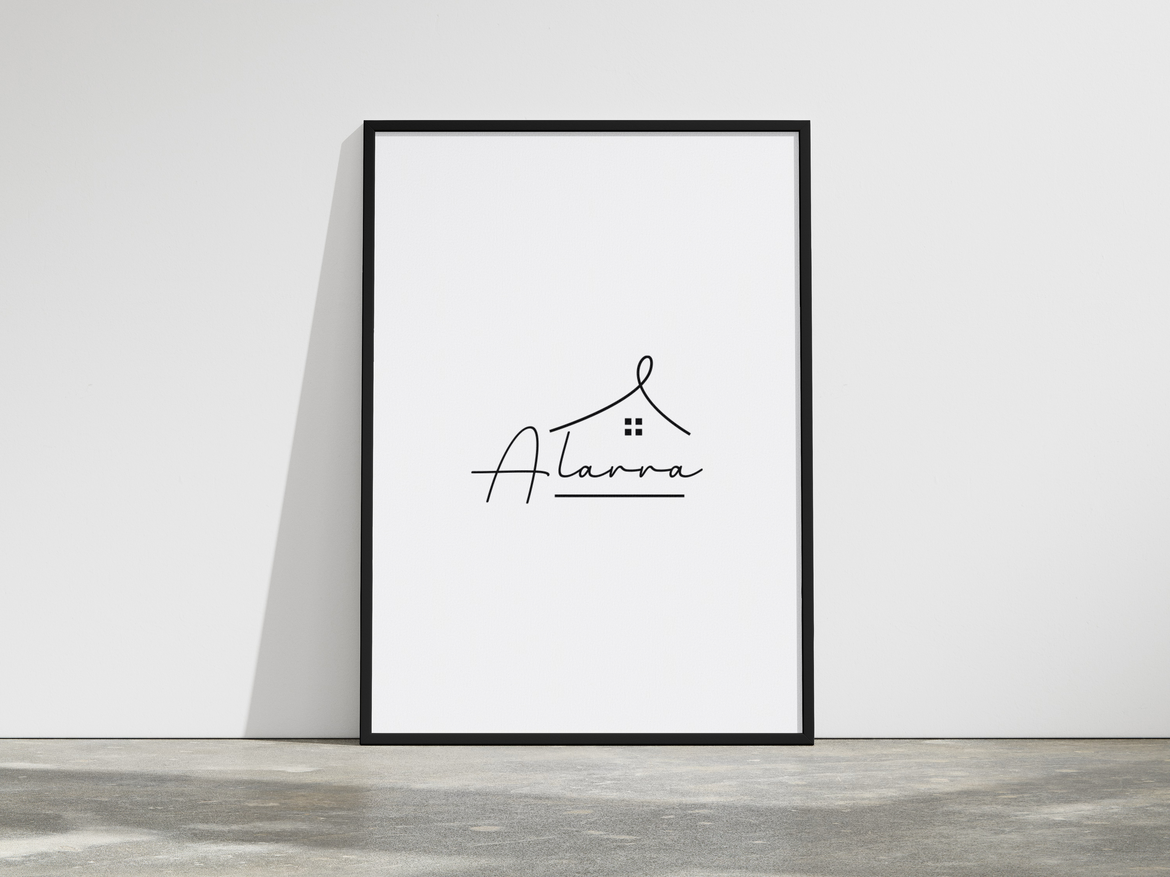 Alarra Pet House Logo (Client Work) awesome branding cat client work cute dog line art logo minimal design minimalist modern logo design pet house logo simple design