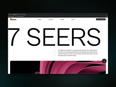 A Design Studio's Landing Hero design studio landing apge landing page minimal hero minimal landing hero ux design website website ui ux design