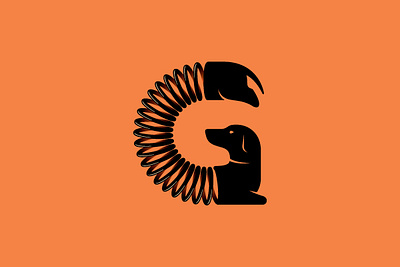 Slinky-Dog-Letter-G design graphic design logo vector