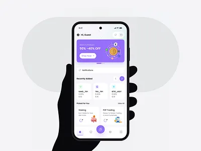 Fintech Mobile UI blockchainui cryptoapp cryptodashboard defidesign figmadesign financeapp fintechui mobile mobileappdesign mobileui uiux