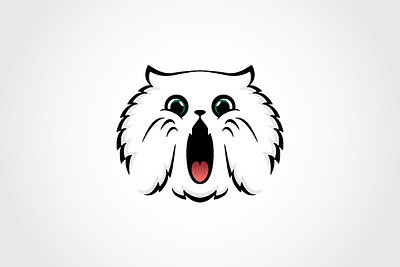 Shocked Cat logo branding design graphic design logo vector
