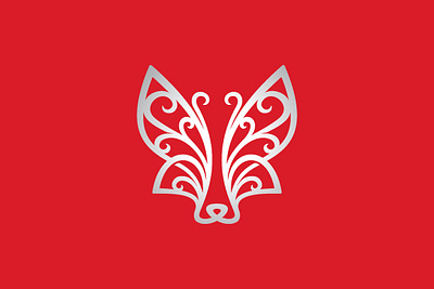 Butterfly Fox Lines branding design graphic design logo vector