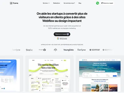 Hero section - Webflow Agency black clean layout desktop hero section minimalist webdesign webflow webflow agency white