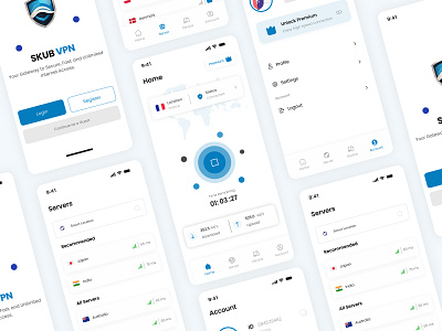 VPN App Design app design figma design mobile app design ui ui design vpn app vpn app design vpn app figma design