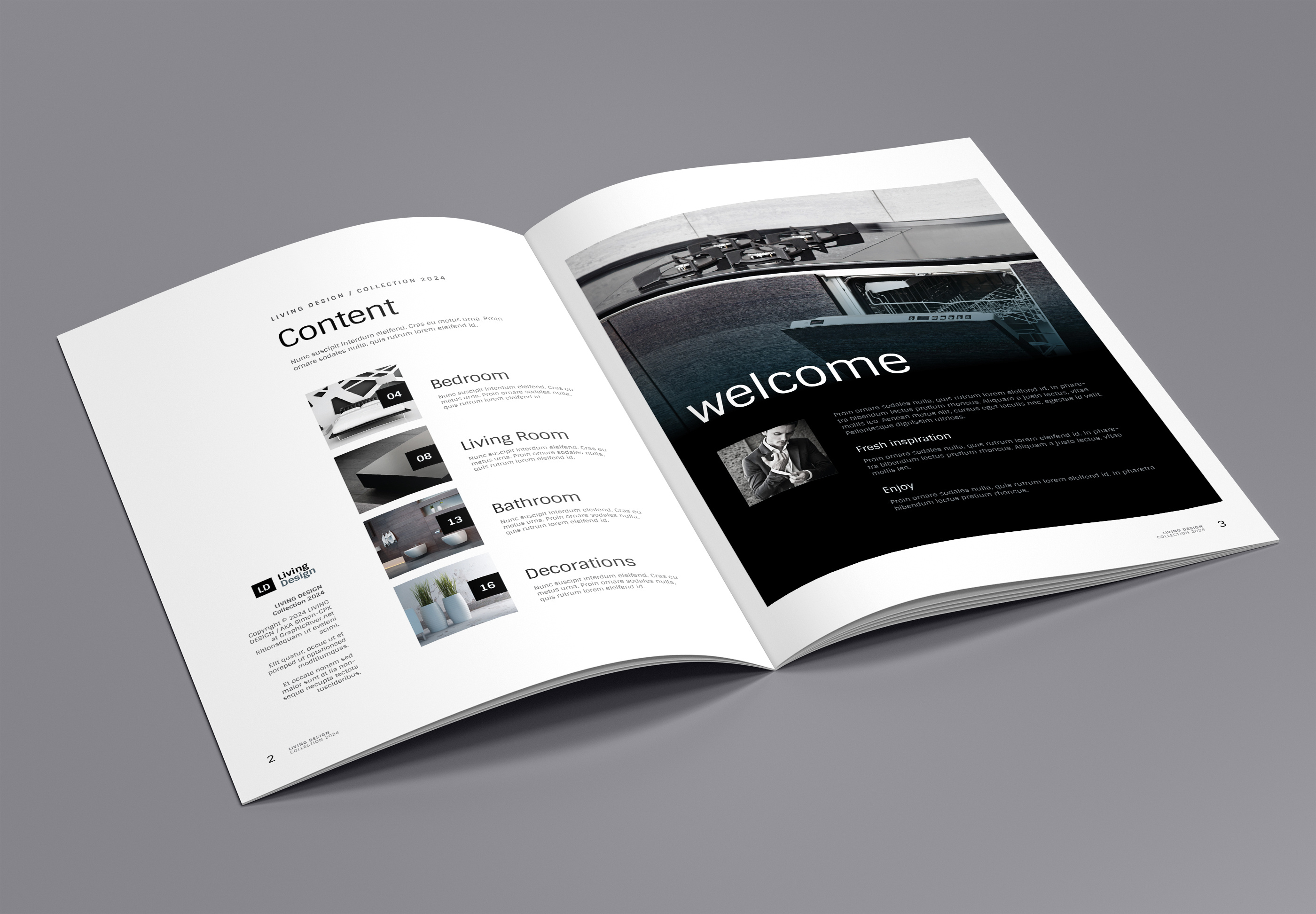 Example of Magazine Design, Brochure, Catalog