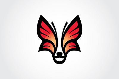 Butterfly Fox branding design graphic design logo vector