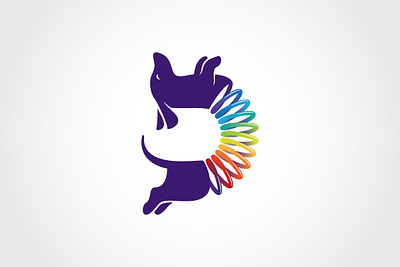 Slinky Spring Dog branding design graphic design logo vector