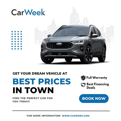 Cars specs social media posts graphic design