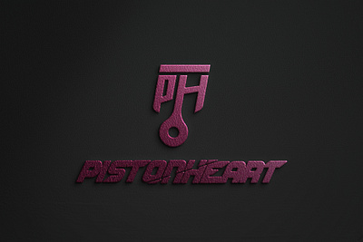 Piston logo using pistonheart's PH branding logo