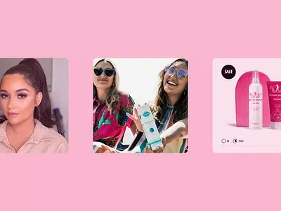 Fake Bake | eCommerce Cards fake tan fakebake id30 pink product cards ui website women