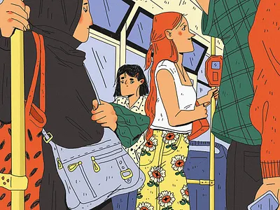 bus bus characterdesign characters peoples