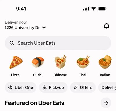 Uber Eats Icon Refresh 3d graphic design
