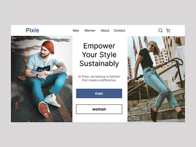 Pixie E-Commerce Web Design branding design e commerce figma graphic design james logo pixie shop ui user experience user interface ux web design web designer website website design