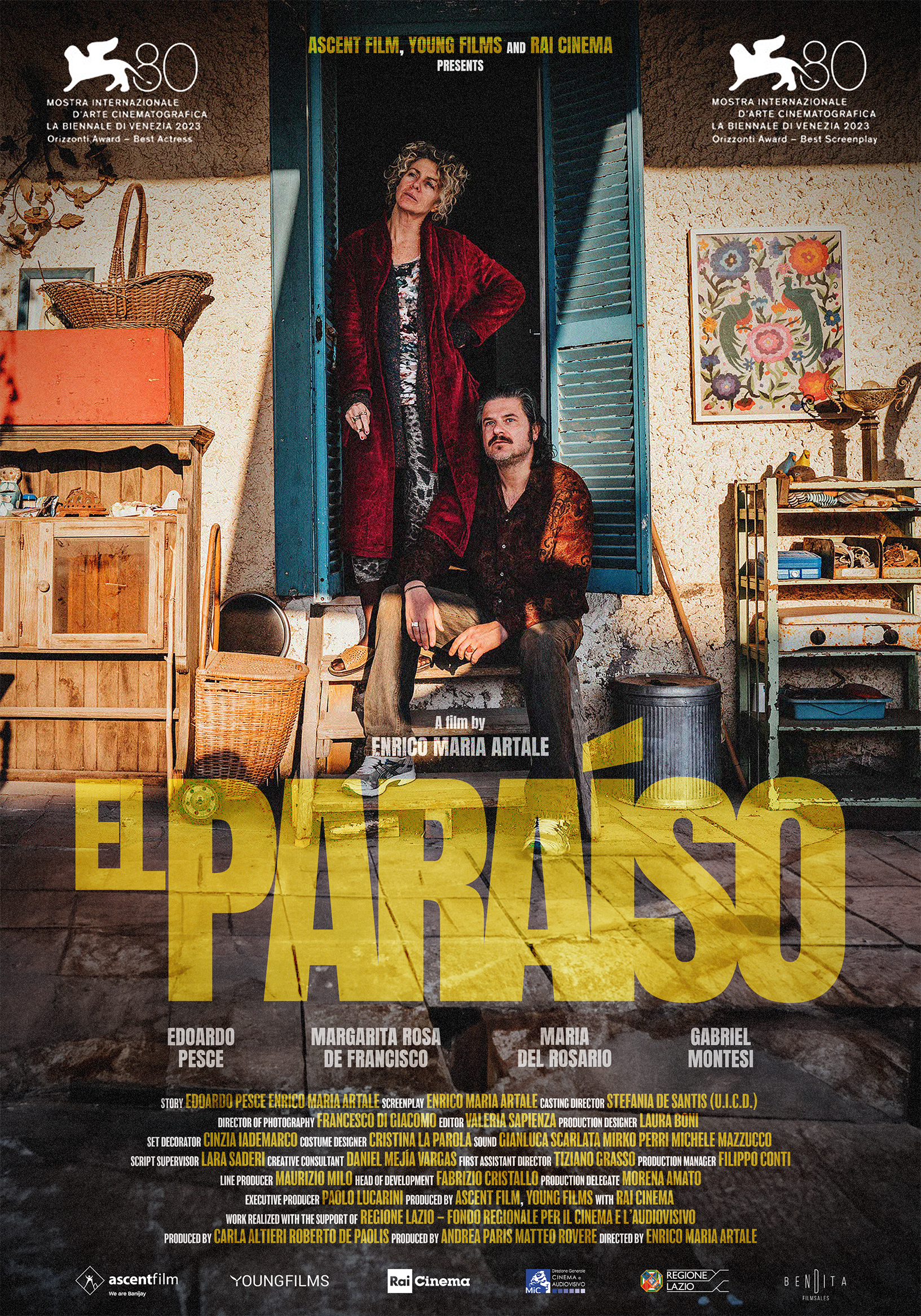International Movie Poster for "El Paraíso" cinema graphic design marketing movie poster