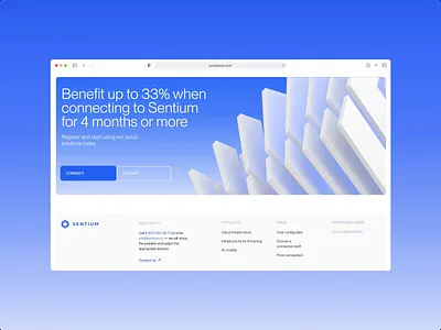 Sentium Website CTA section design concept 3d animation cta defi graphic design motion graphics ui ux web design website
