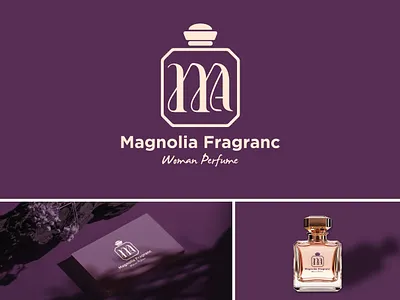Magnolia Fragrance Woman Perfume Logo Design 3d animation branding design graphic design illustration logo motion graphics perfume typography ui ux vector woman