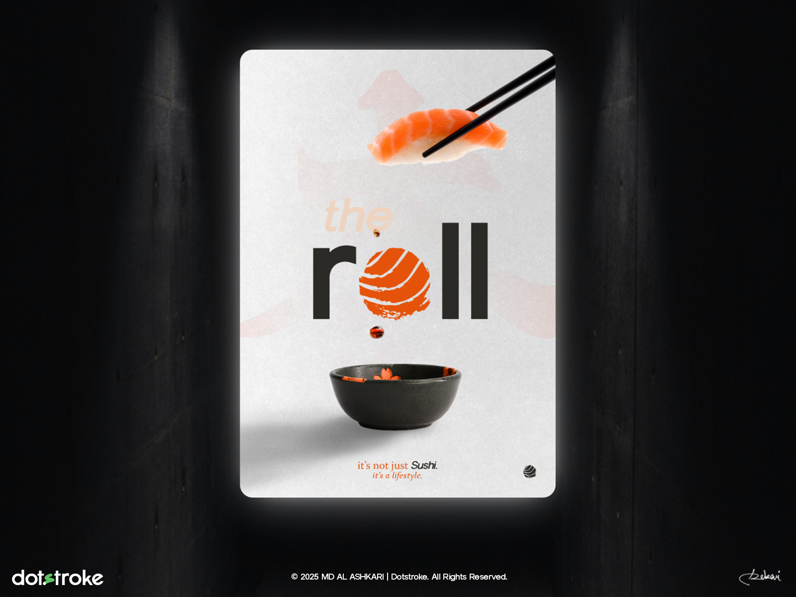 Minimal Doesn't Mean Boring | Sushi Poster Design | Dotstroke by