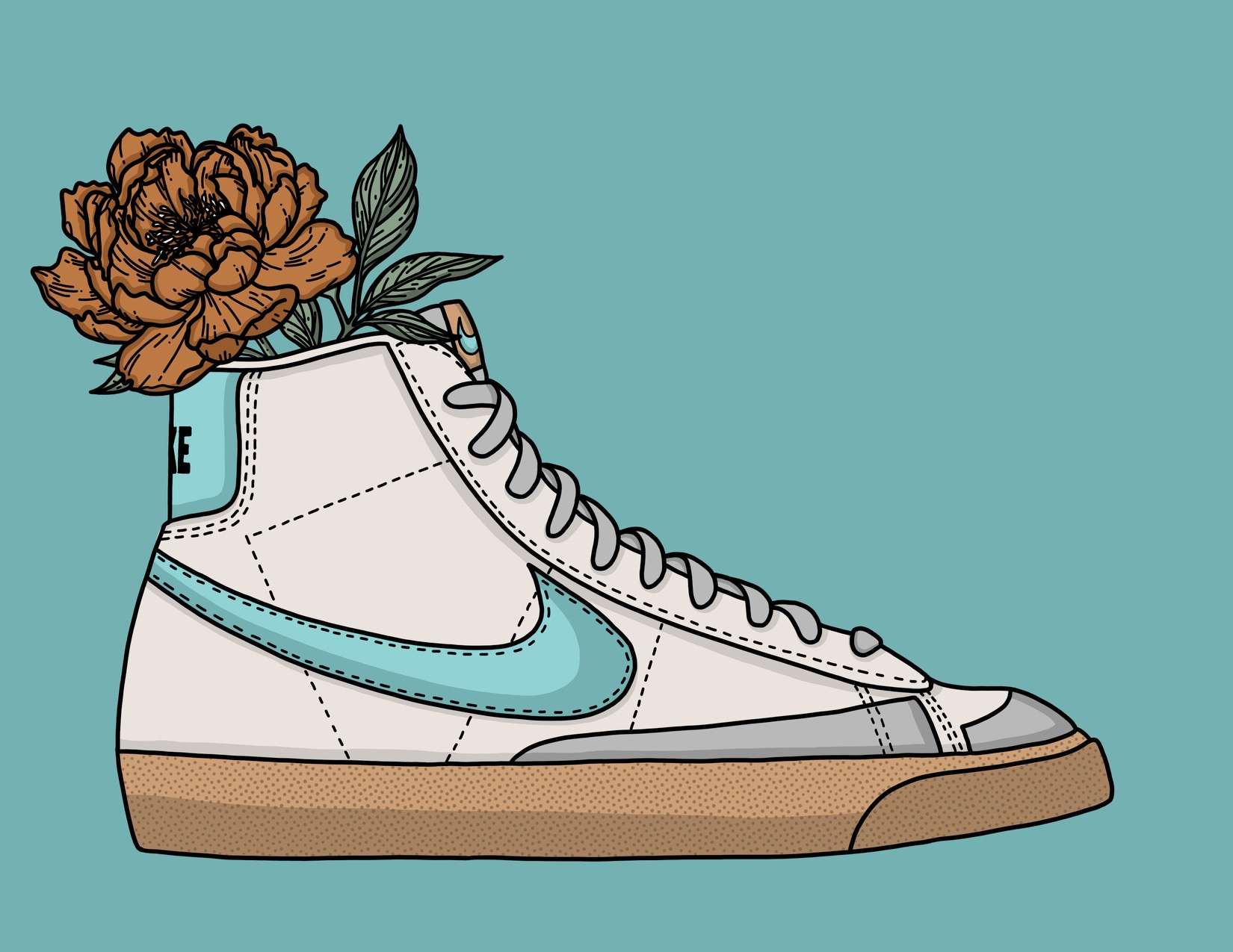 nike blazer drawing