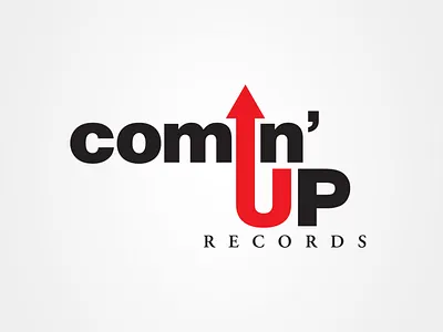 Comin’ Up Records Logo branding design graphic design logo logo design typography vector