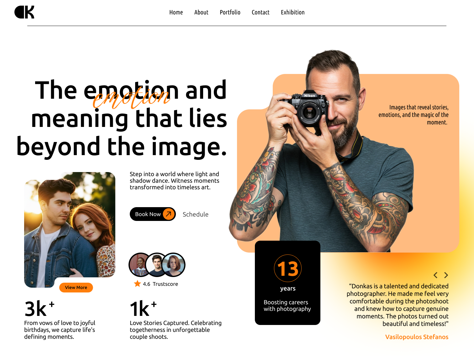 Landing Page Photographer photos