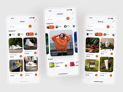 E-Commerce Fashion Mobile App beauti app clothing app e commerce ecommerce fashion fashion app ios app marketplace mobile app mobile app design mobile design mobile ui online shop onlineshop shoes shopify shopping store ui design ui ux