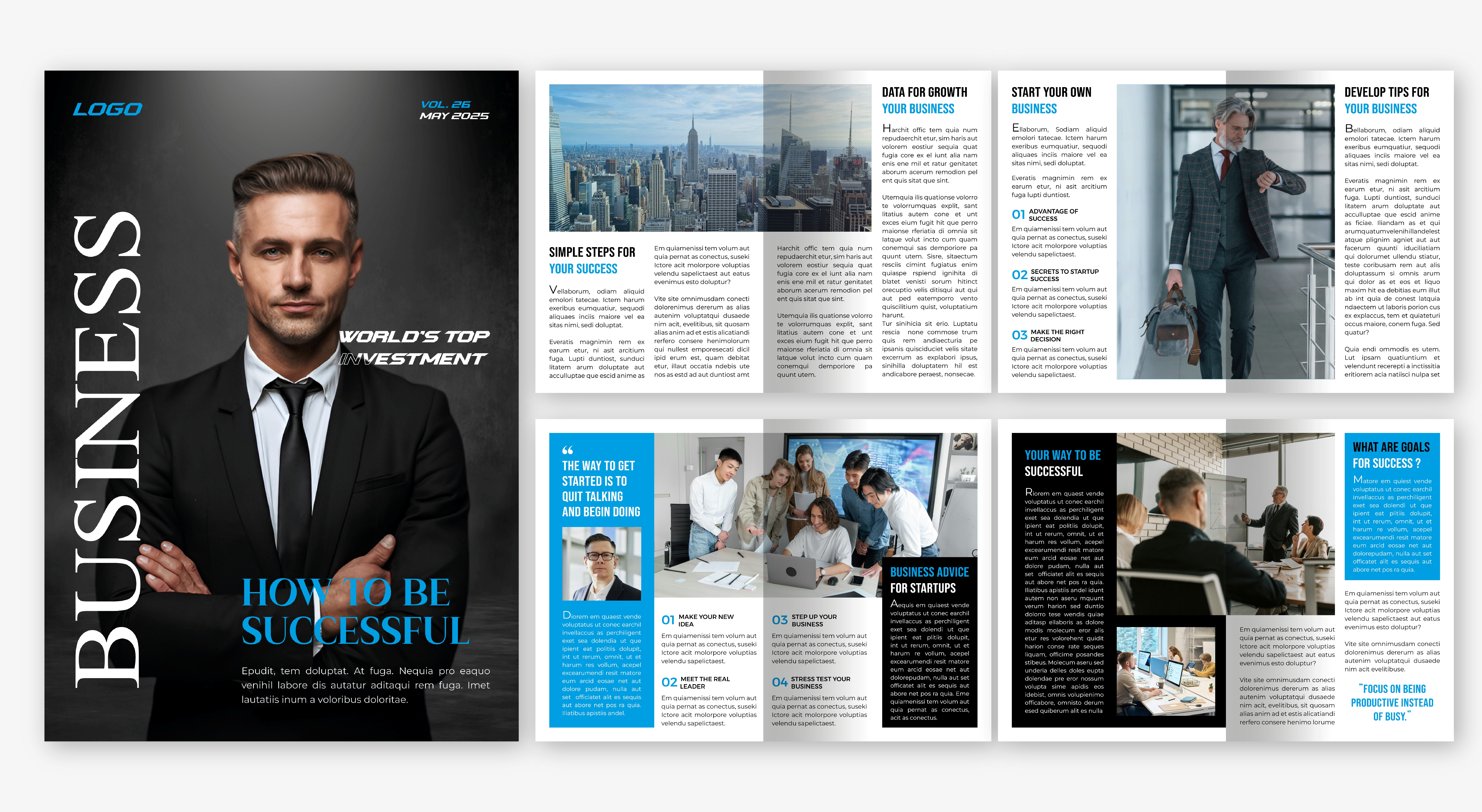 Business Magazine Design adobe indesign advertising business business magazine corporate magazine graphic design magazine design print design