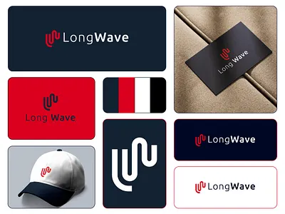 LongWave Brand identity design branding elegantlogo graphic design graphics illustrator logo logo design lwlogo minimalist minimallogo modern logo professionallogo redlogo wavelogo