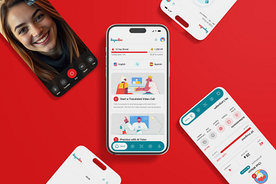 Lingualive | Learning | App app branding design graphic design illustration logo ui ux vector website