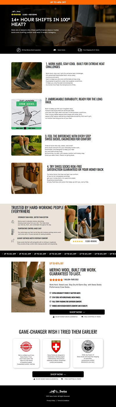 Shopify Swiss chock listicle website creations with Pagefly design gempages illustration landing page pagefly replo shopify shopify developer shopify landing page ui
