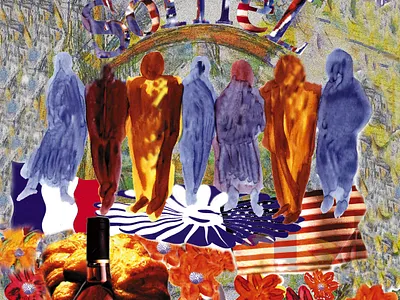 Sofitel: Poster abstractfigures adobe illustrator adobe photoshop artisticbranding boldcolorart branding collageillustration conceptualcollage design eventposterdesign frenchdesign graphic design handdrawntextures illustratedadvertising illustration illustrator luxurybrandart poster sofitelillustration symbolicart