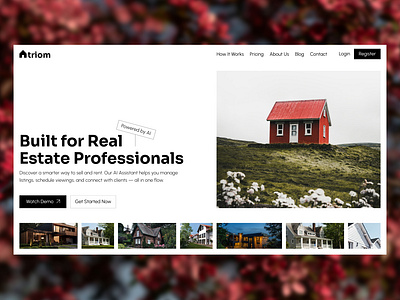 AI-Powered Real Estate Website – Built for Agents, Designed for branding design dribbbleportfolio graphic design illustration logo ui ux ux research webdesign website