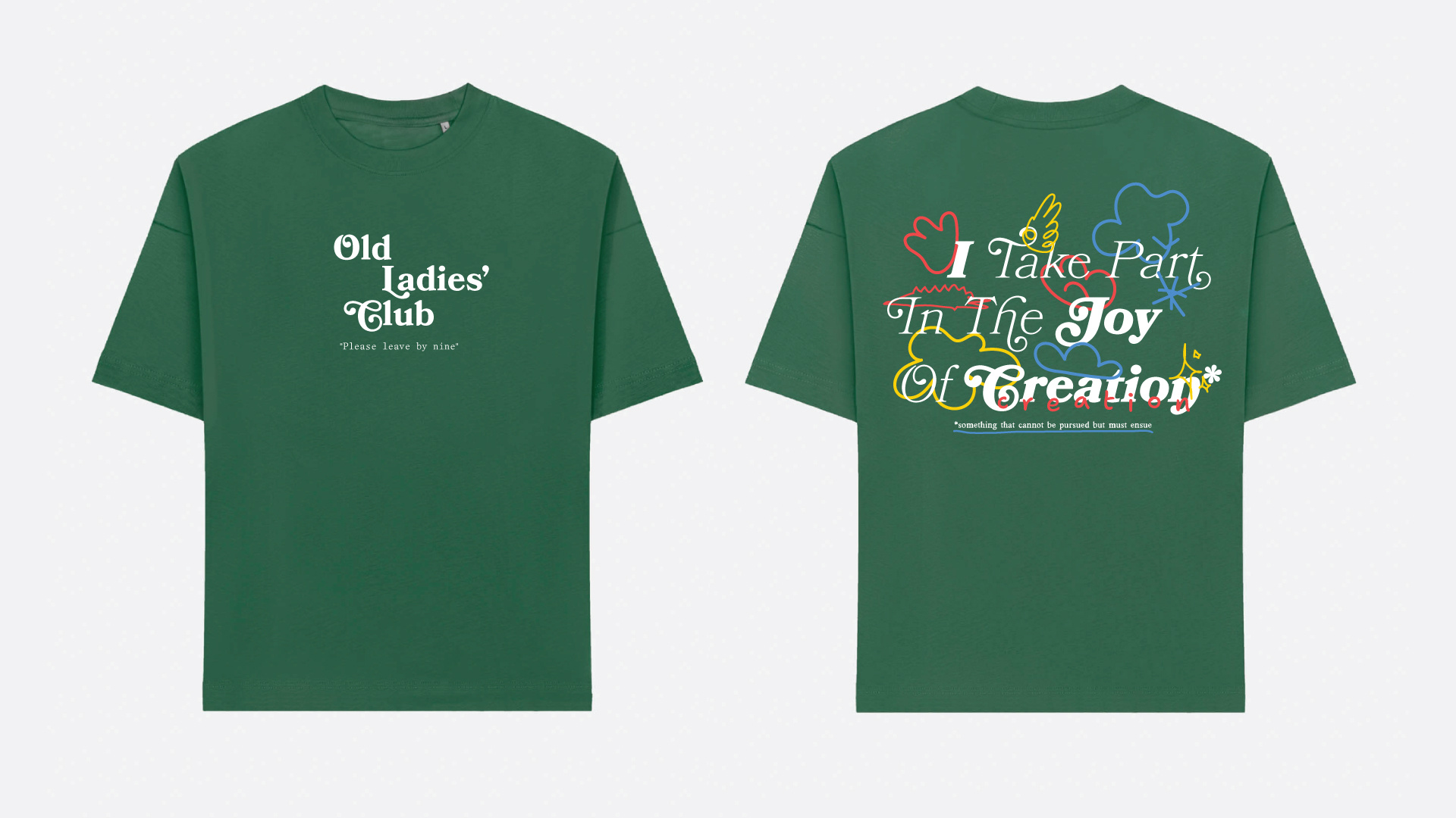 Old Ladies' Club Tee branding design graphic design illustration merchandise merchandise design typography vector