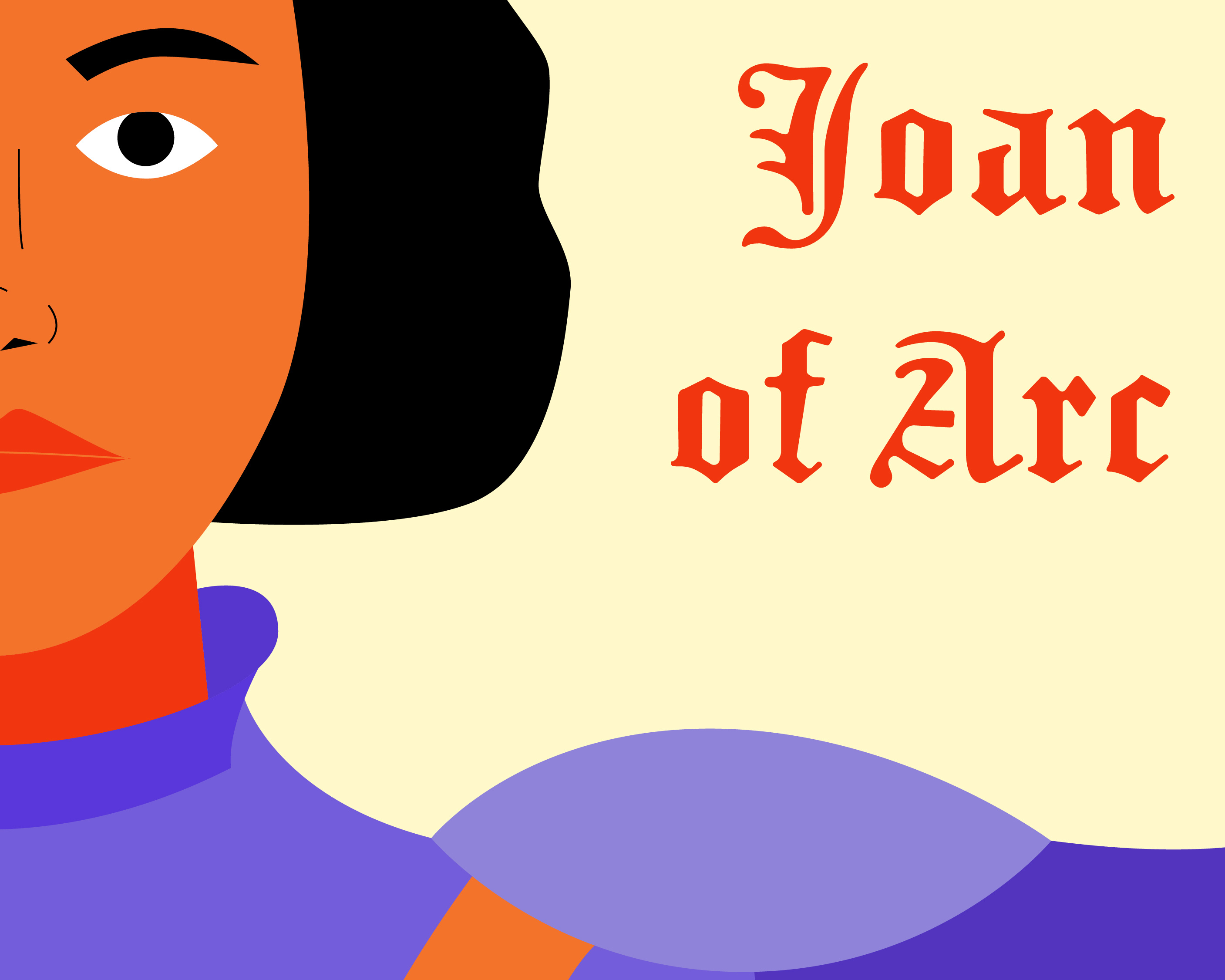 Joan of Arc Illustration Series color color design design graphic design illustration vector illustration