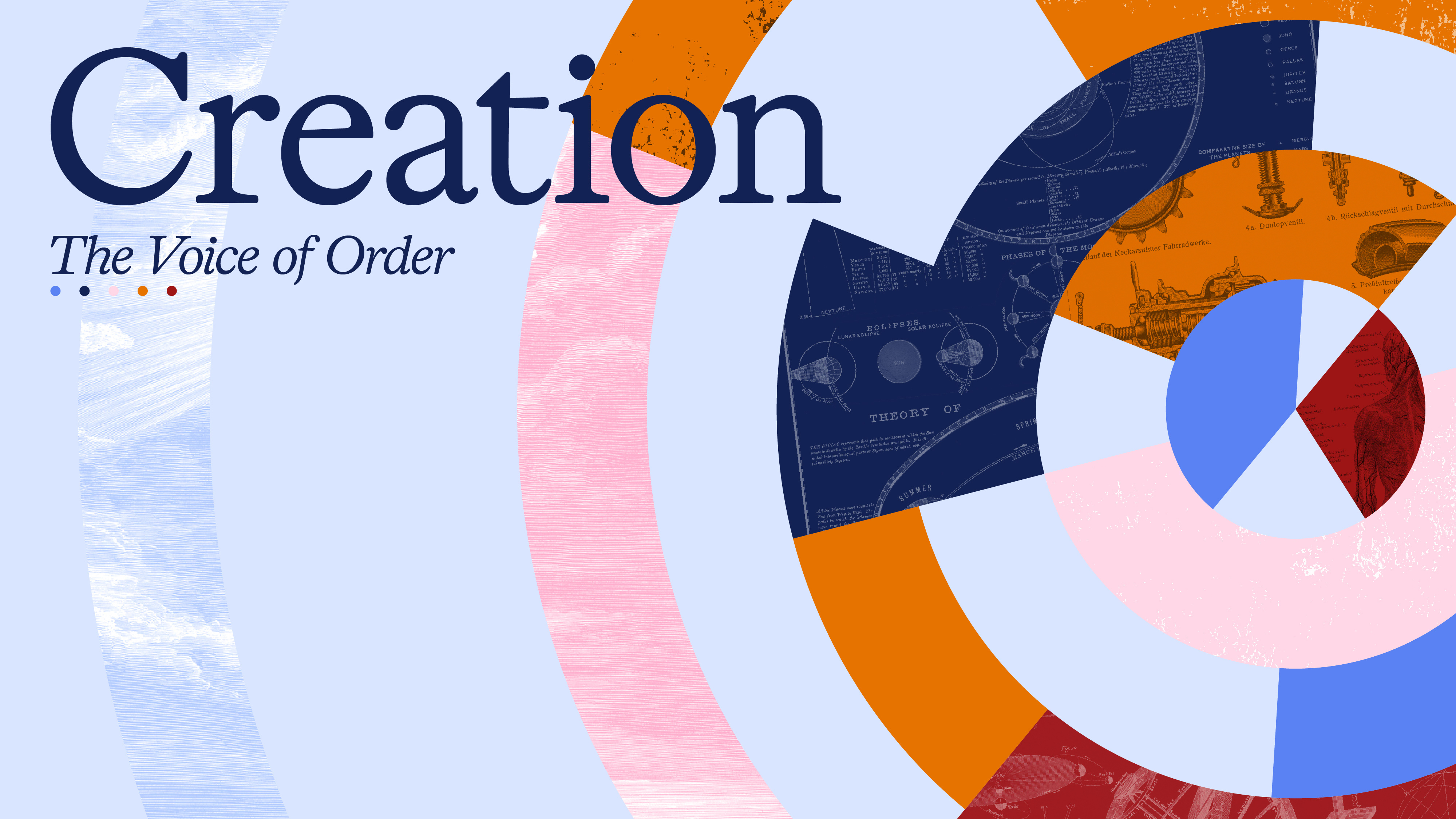 Creation: The Voice of Order branding church design church media collage design graphic design series graphic sermon series typography vector