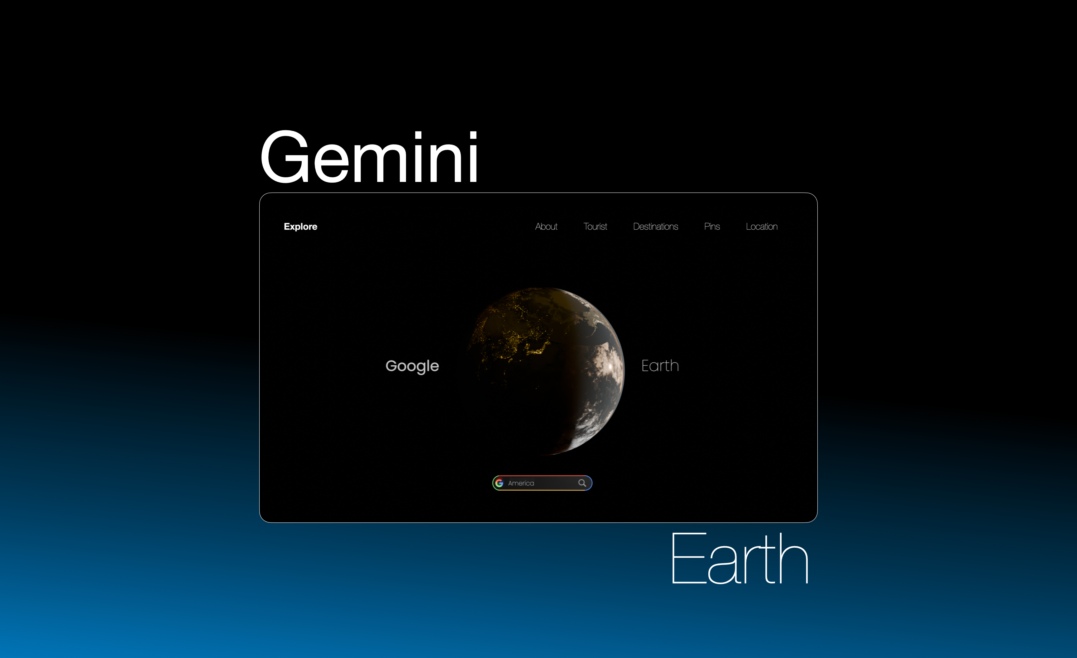 Google Earth Remix 3d animation blender cgi design earth google earth inspiration planet shader nodes ui