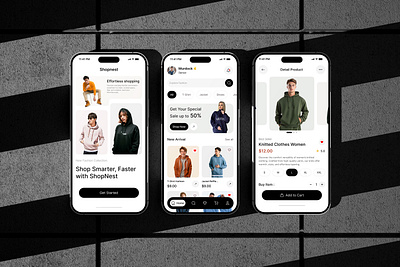 Shopping mobile apps UI/UX airecommendations aishopping checkoutui darkmodeui ecommerceapp ecommerceui fashionstoreapp groceryshoppingui interactiveui minimalui mobileshopping mobilestoredesign onlinestore personalizedshopping productlistingui retailapp shoppingapp shoppingux smartcart voicesearchui