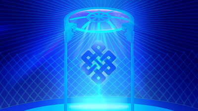Mongolian Yurt ai design gradient graphic design mongolia pattern poster