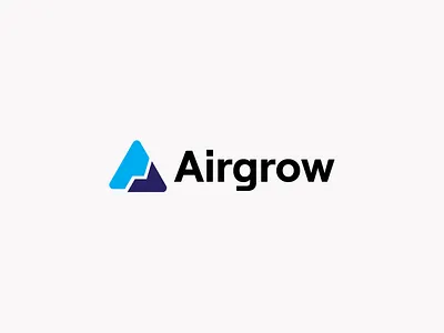 Airgrow business growth logo design| letter mark a letter logo brand identity branding business growth business logo letter mark logo logo design minimalist modern visual identity
