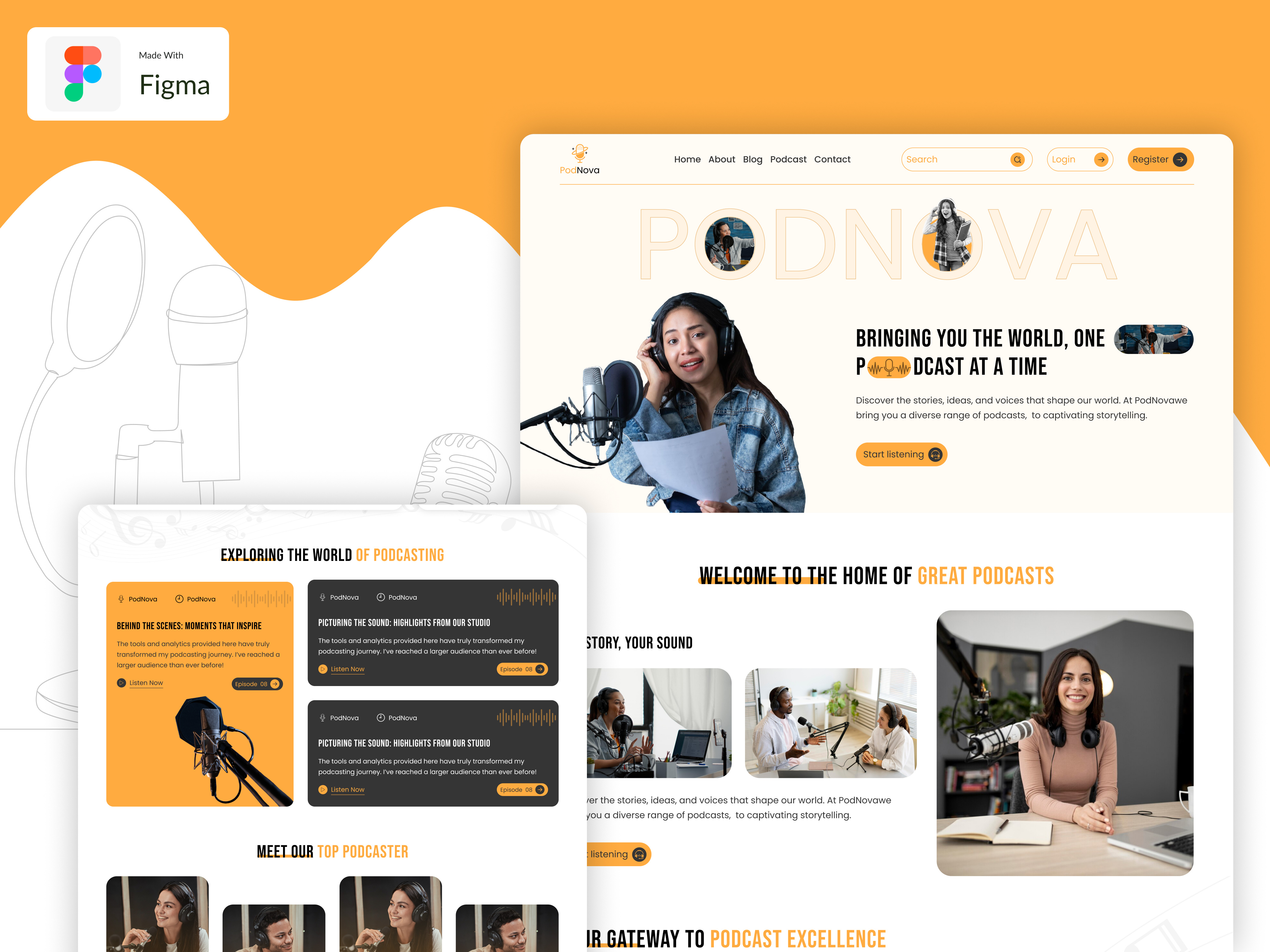 Podnova podcast website blog website digitaldesign ecommerce website figma design figma design website figma ui design framer website landing page responsivewebdesign shopify uiuxdesign uxresearch webflow website builder website design wix wordpress wordpress themes wordpressdevelopment wordpressplugins