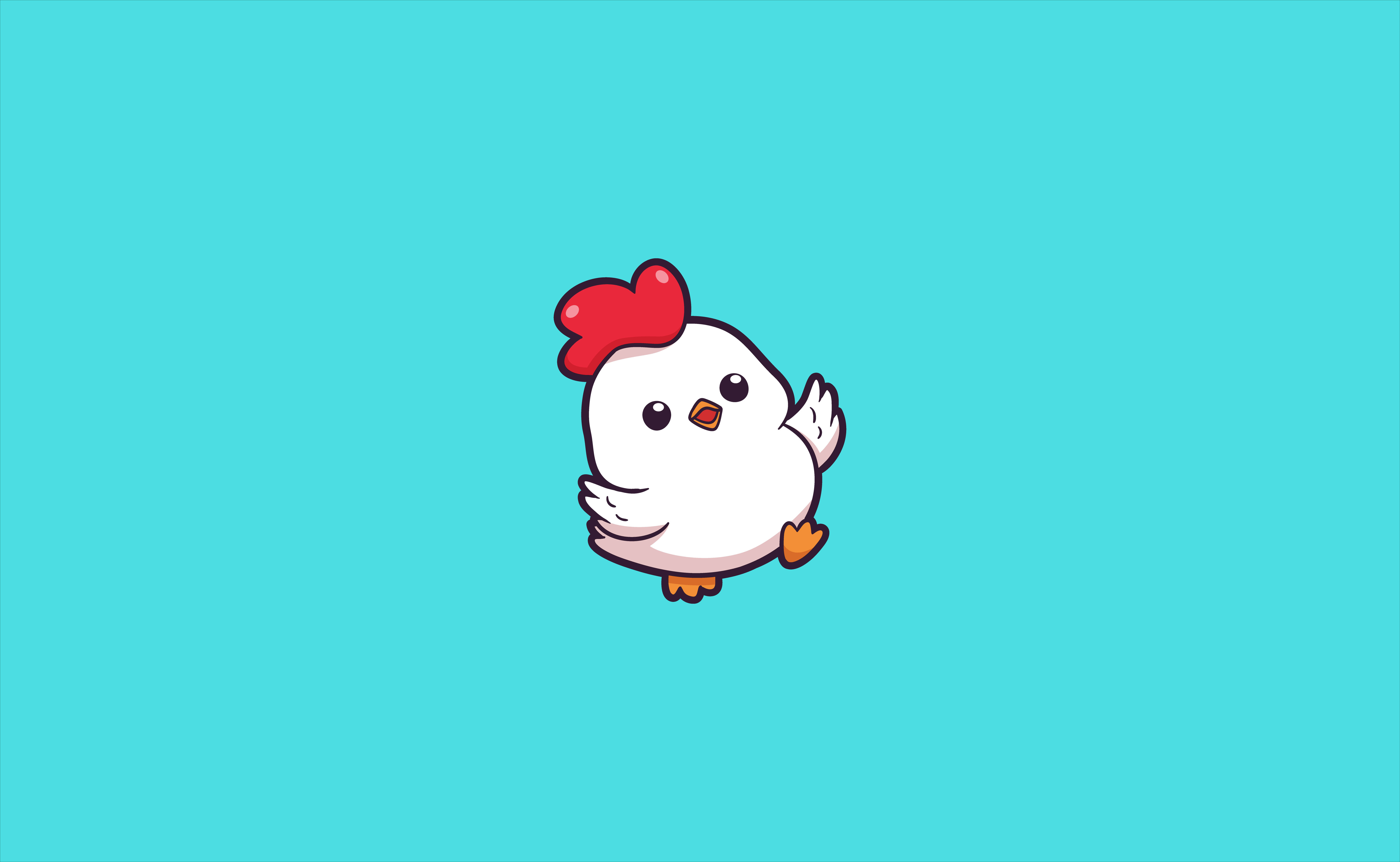 Happy Chicken Cartoon little ui
