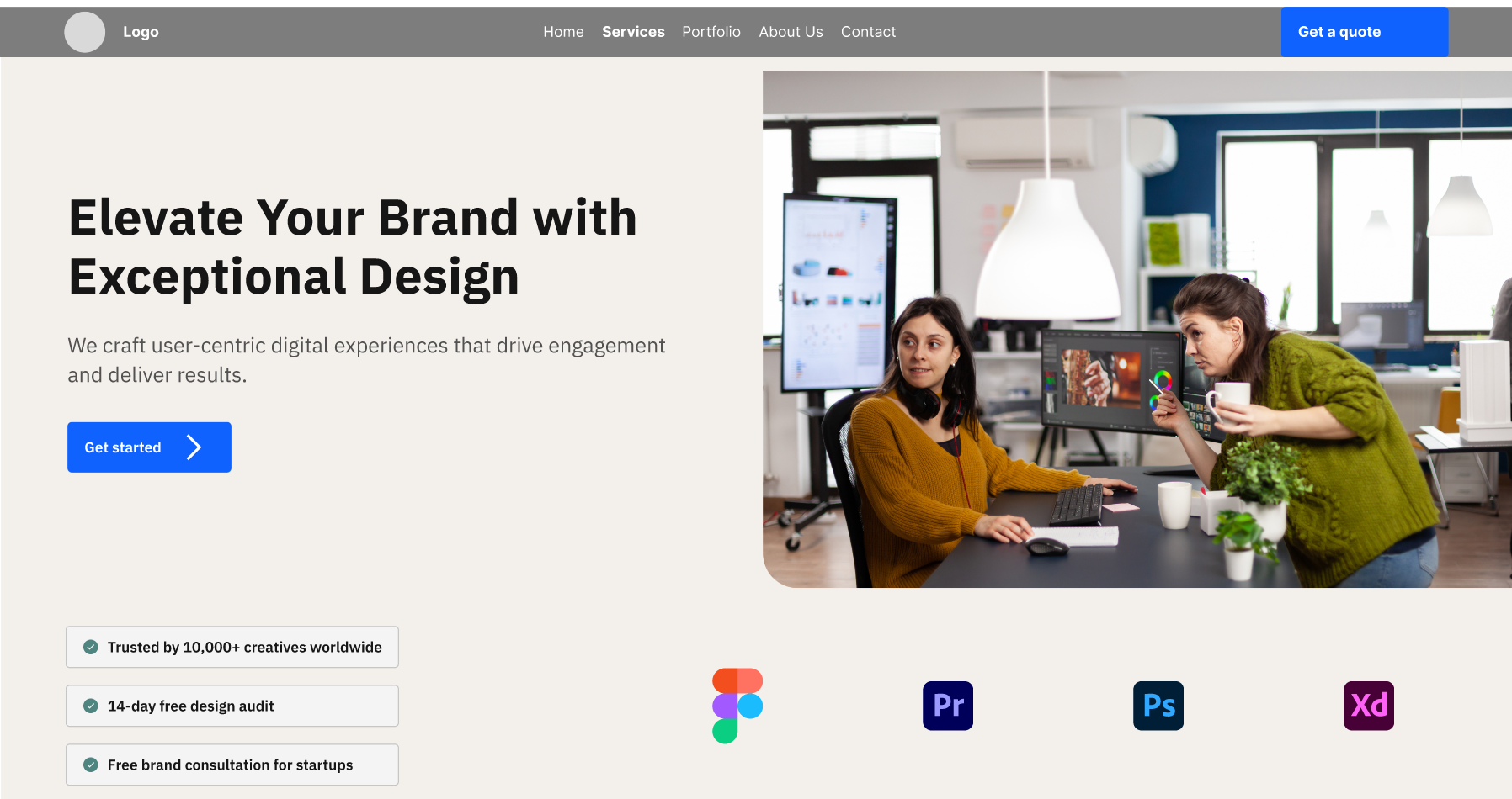 Design Agency Service Page Design branding carbon design system design agency design agency service page graphic design interaction interactive design motion graphics service page ui ux web design web ui