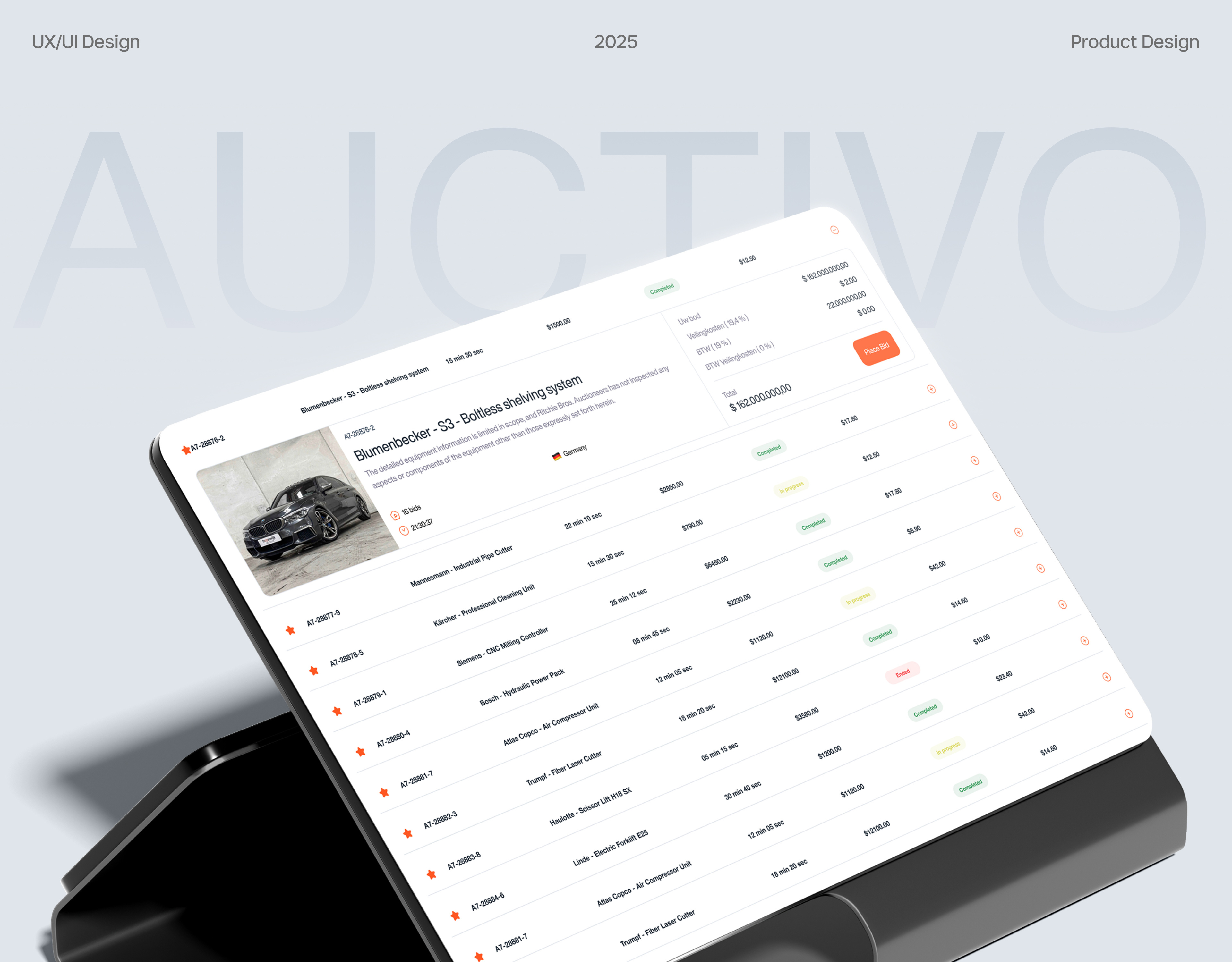 UX/UI Design for a Bankruptcy Auction Platform b2b saas branding component design dashboard data visualization design system enterprise figma interaction design landing page marketplace mobile first product design responsive design saas sotftware tech ui design ux design webflow