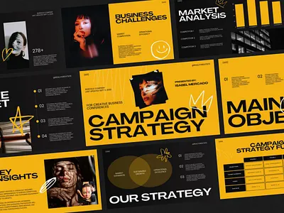 Campaign Strategy Presentation Deck business canva deck keynote pitch deck powerpoint ppt presentation professional slides